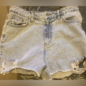 PLT denim shorts